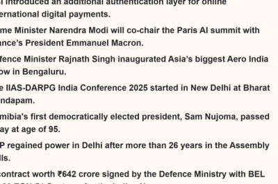 Must Read News Daily Hindi Current Affairs, 11 February 2025