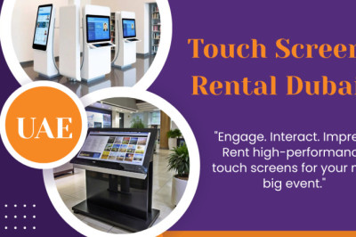 Interactive and Modern: Touch Screen Rental in Dubai