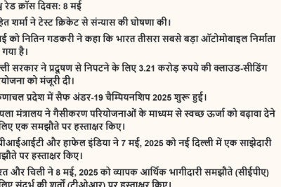 Read Daily Hindi Current Affairs Article 10 May 2025